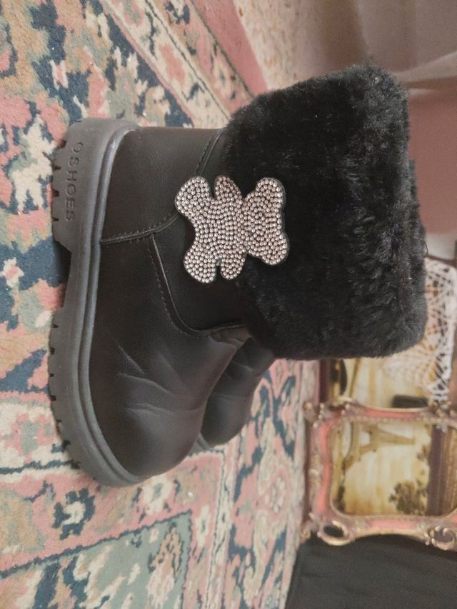 Botines niña talla 29 negros