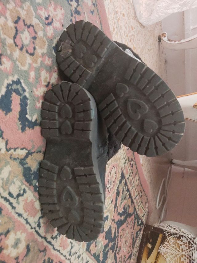 Botines niña talla 29 negros