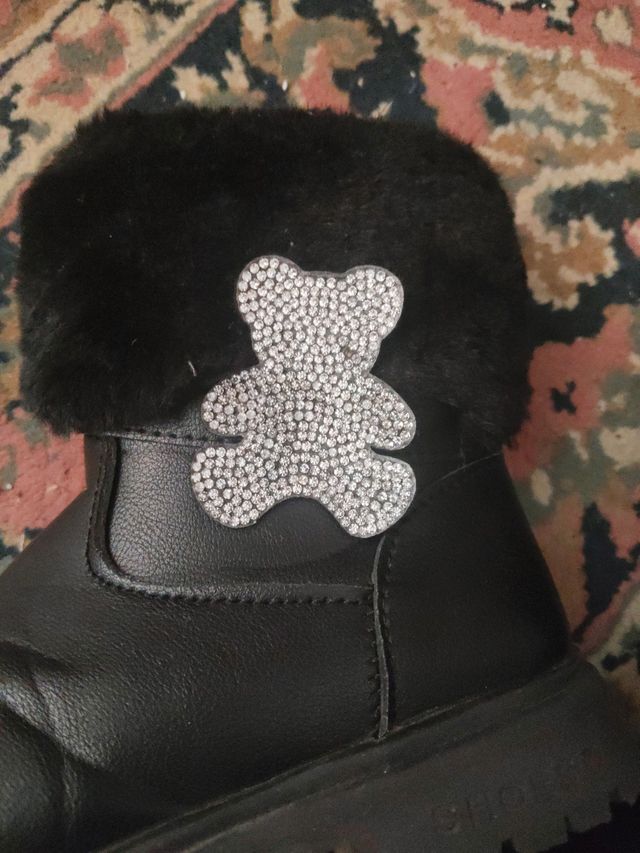 Botines niña talla 29 negros