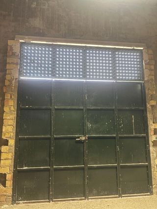 Puerta cochera hierro de 4 hojas