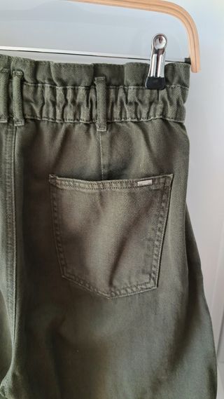 Zara Paperbag Jeans Verdes