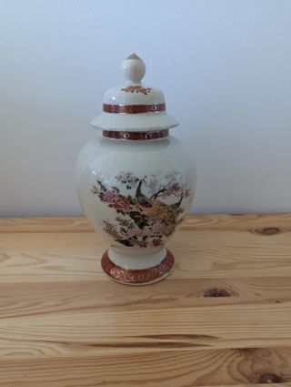 Tibor Cerámica Kutani Japan Antiguo