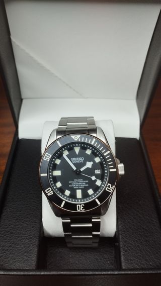 Reloj Seiko Mod Pelagos Negro y Blanco
