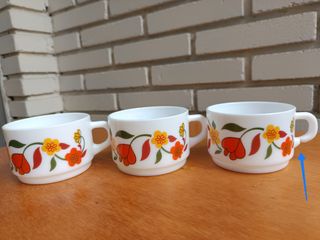Tazas Arcopal Tulipanes
