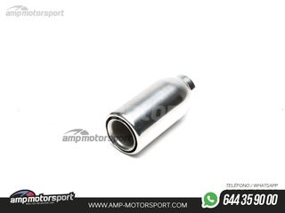 COLA DE ESCAPE REDONDA DOBLE FILO 76MM