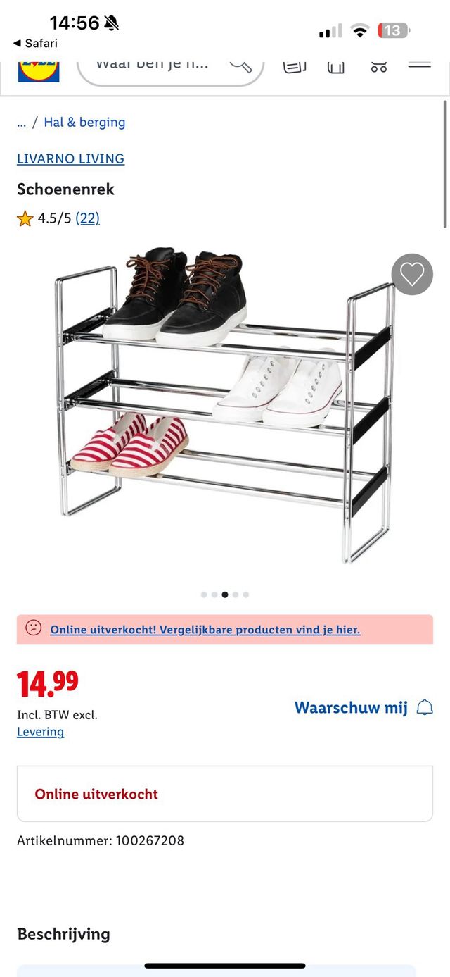 Zapatero Livarno Living 3 estantes