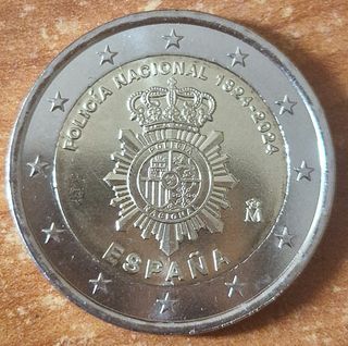 2 euros España 2024 Policía Nacional