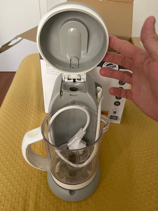 Robot cocina Beaba Babycook vapor y batidora.