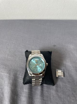 Ap Reloj Plata/Azul Árabe