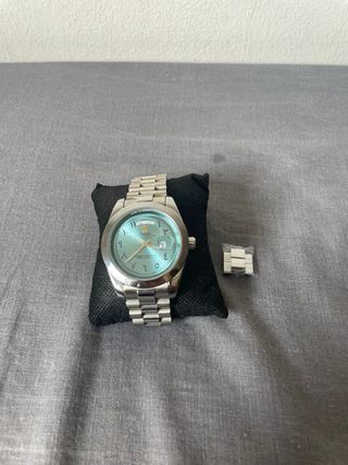 Ap Reloj Plata/Azul Árabe