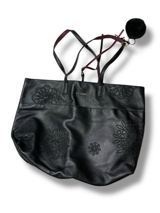 Bolso Desigual Negro con Dibujos