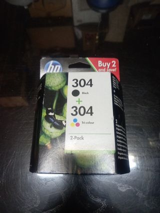 Pack 2 Cartuchos HP 304 Negro y Tricolor
