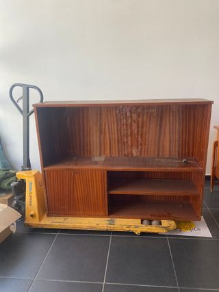 Aparador Mid-century Madera y Cristal