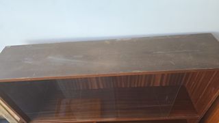 Aparador Mid-century Madera y Cristal