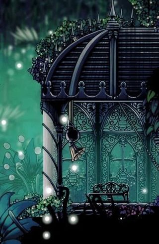 Diorama con luz Hollow Knight - Jardín de la Reina