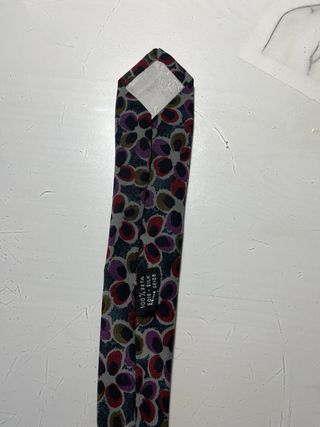 Corbata de seda italiana con estampado floral