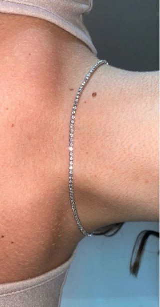 Tennis Collana Acciaio