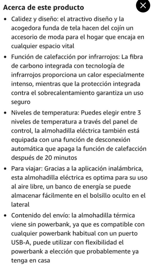 Cojín Calefactable Medisana Infrarrojos Inalambric