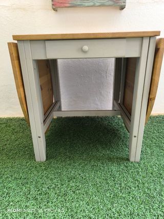 Mesa de madera alas abatibles plegables 200cm