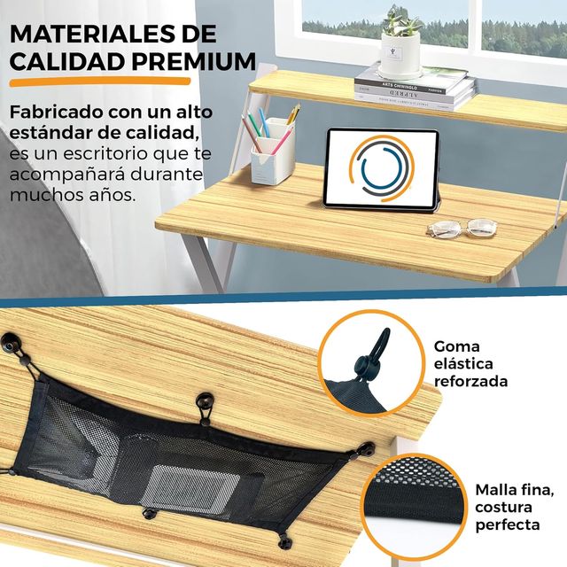 Escritorio plegable con estante para Monitor