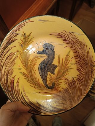 Plato decorativo Costa Diaz peces