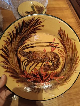 Plato decorativo Costa Diaz peces