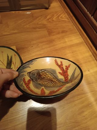 Plato decorativo Costa Diaz peces