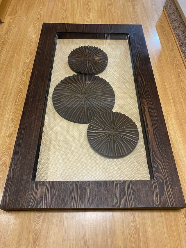 Cuadro Decorativo Marco Madera y Cristal