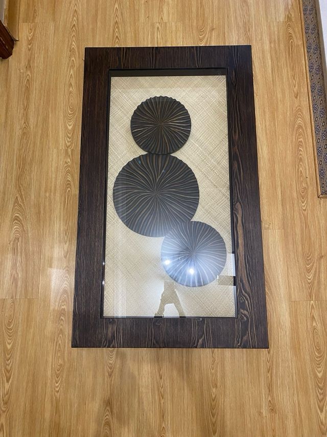 Cuadro Decorativo Marco Madera y Cristal