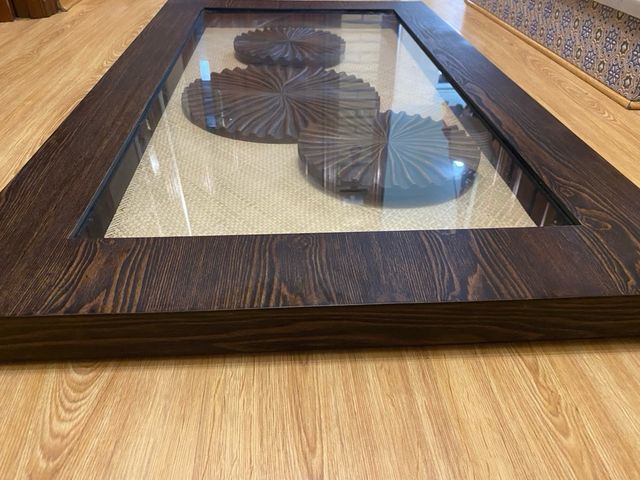 Cuadro Decorativo Marco Madera y Cristal