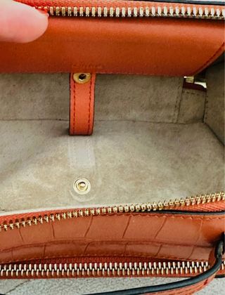 Bolso Chloé Cocodrilo Naranja Dorado