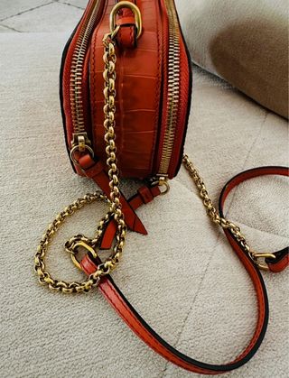 Bolso Chloé Cocodrilo Naranja Dorado