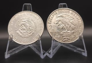 2 monedas 
5 y 25 Pesos Mexicanos