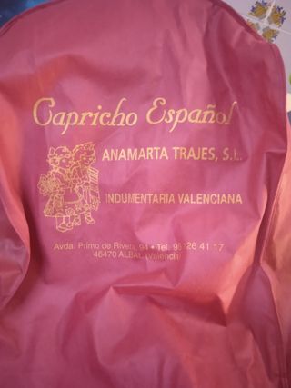 Traje Fallera Multicolor Talla Única