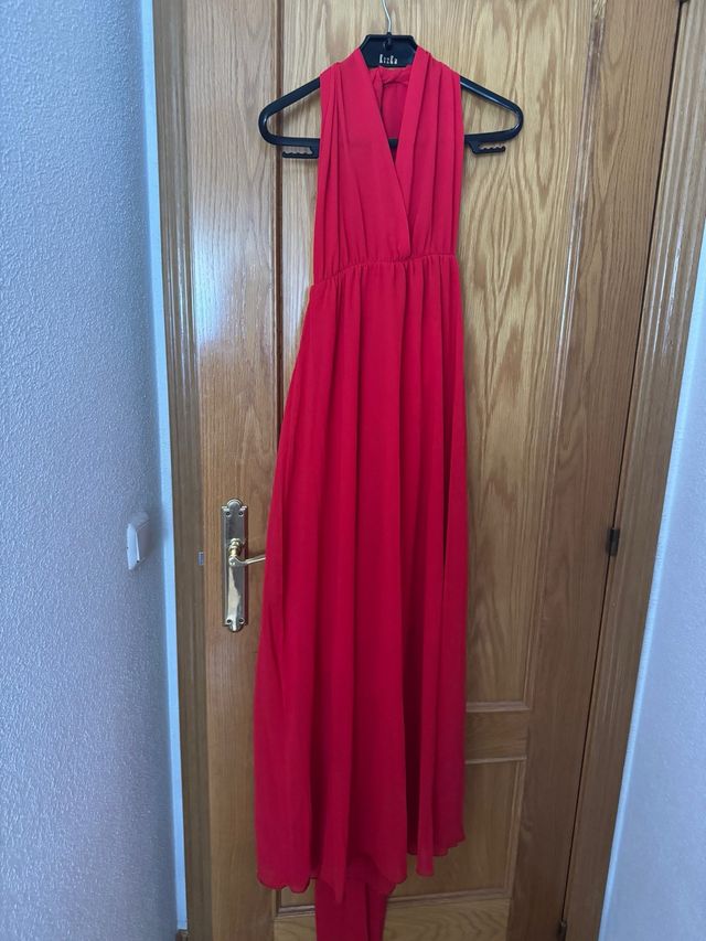 Vestido multiposición rojo talla única