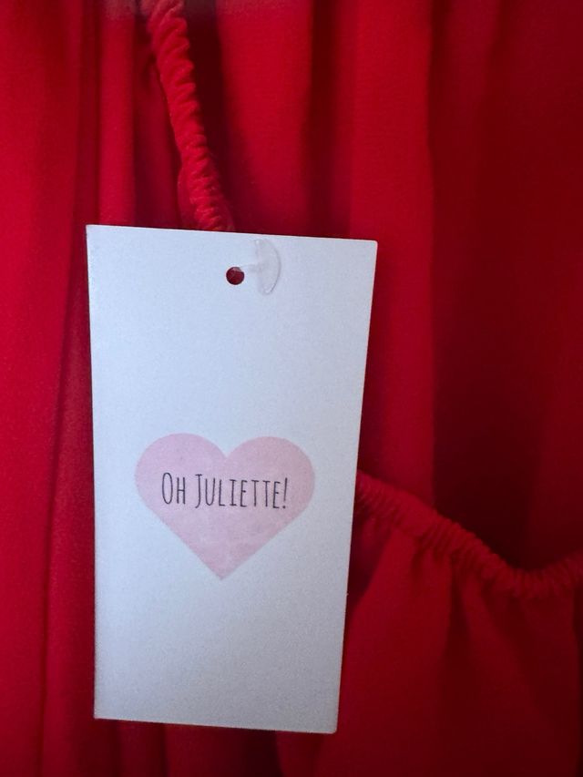 Vestido multiposición rojo talla única