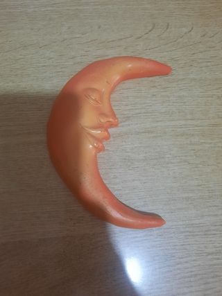 Luna in terracotta da appendere