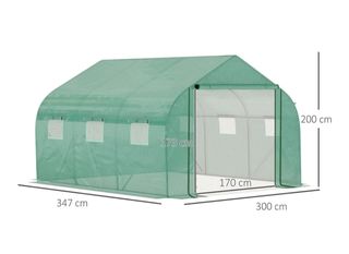 Invernadero de túnel Outsunny 3.5x3x2m Nuevo