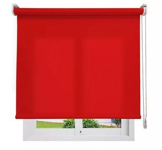 Estor enrollable rojo