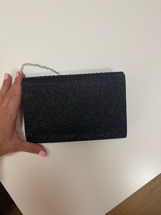Bolso fiesta negro brillante