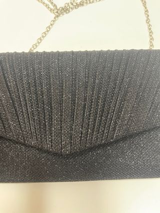 Bolso fiesta negro brillante