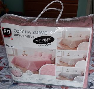 colcha suave reversible NUEVA