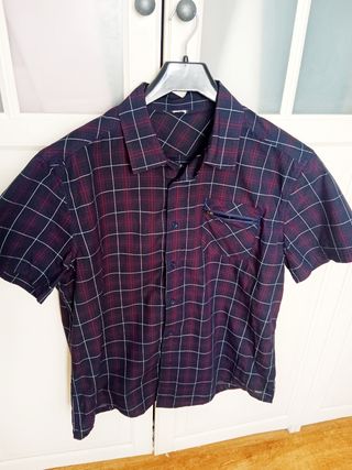 Camisa de cuadros hombre