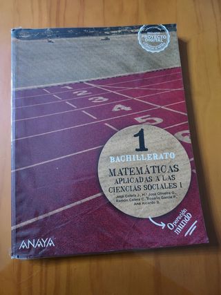 Matemáticas aplicadas a las Ciencias Sociales I.