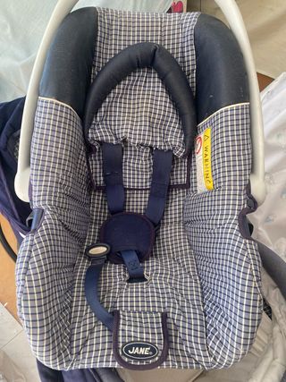 Silla coche bebé Jane a cuadros