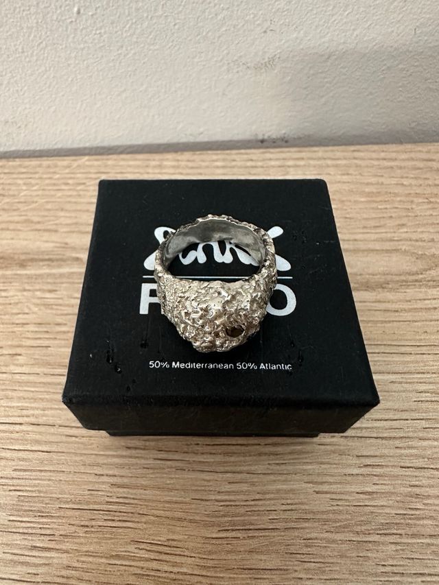 Anillo Rels B Plata Negro