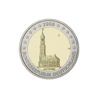 Moneda 2 Euros Alemania 2008 Hamburg