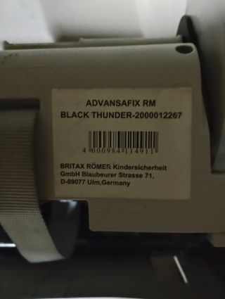 Silla de coche Britax Römer negra