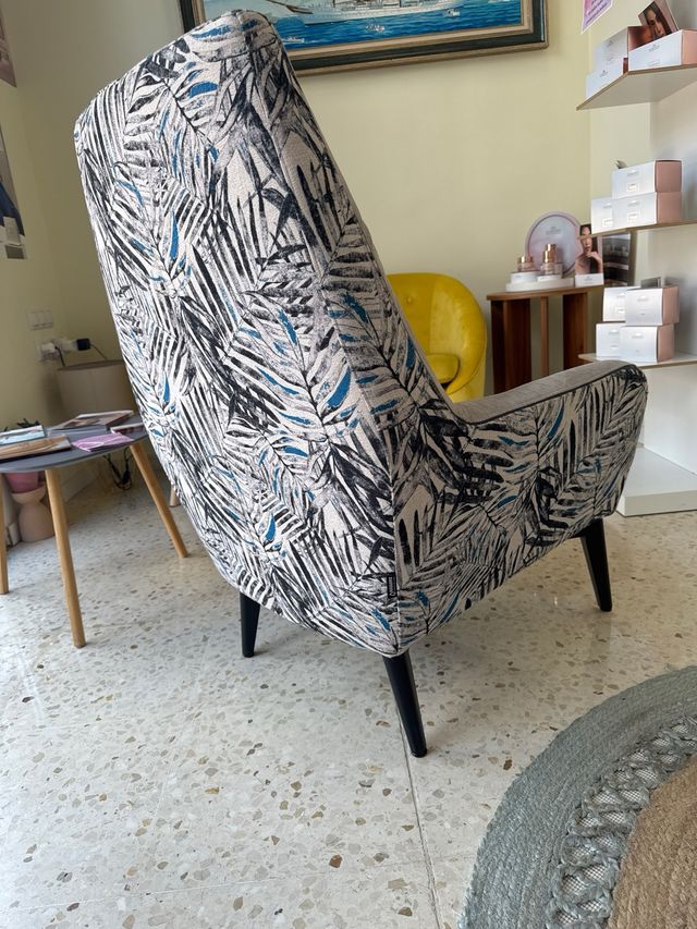 Sillón de lectura y relax estampado