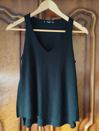 Blusa Mango Negra Talla XS